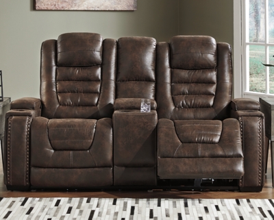 Game Zone Power Reclining Loveseat with Console, , large