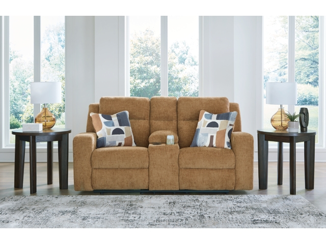 Kanlow Manual Reclining Loveseat with Console | Ashley