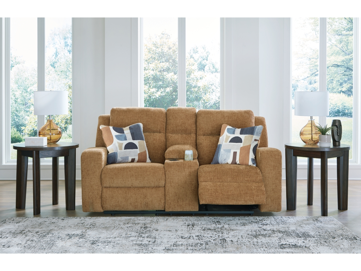 Kanlow Manual Reclining Loveseat with Console | Ashley