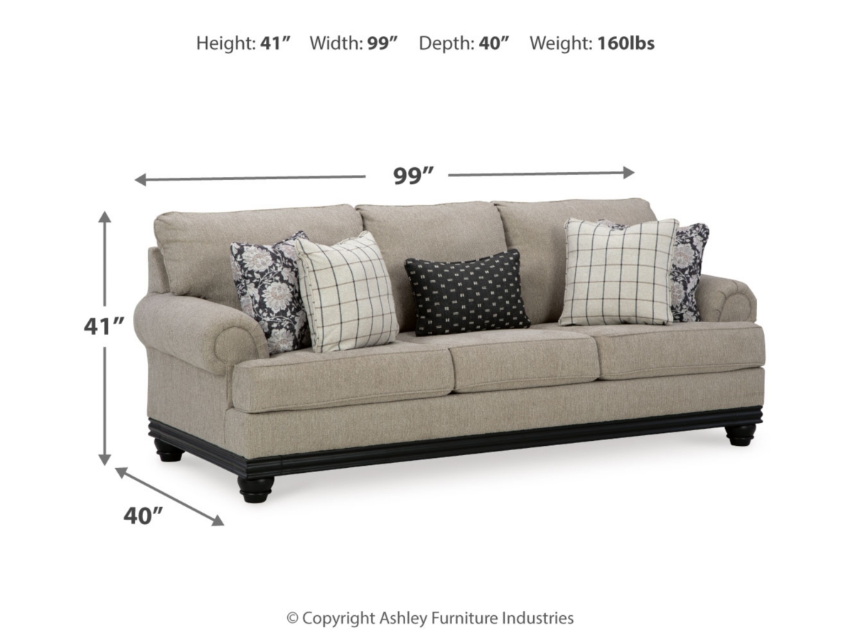 Elbiani Sofa - Alloy