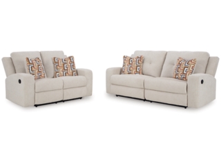 Danum Manual Reclining Sofa and Loveseat