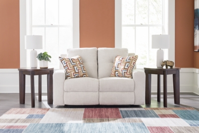 Danum Reclining Loveseat, Stone, rollover
