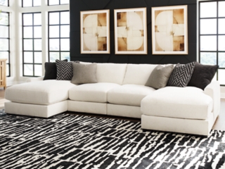 Elissa Court 4-Piece Next-Gen Nuvella™ Performance Fabric Modular Sectional with Chaise