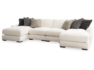 Elissa Court 4-Piece Next-Gen Nuvella™ Performance Fabric Modular Sectional with Chaise
