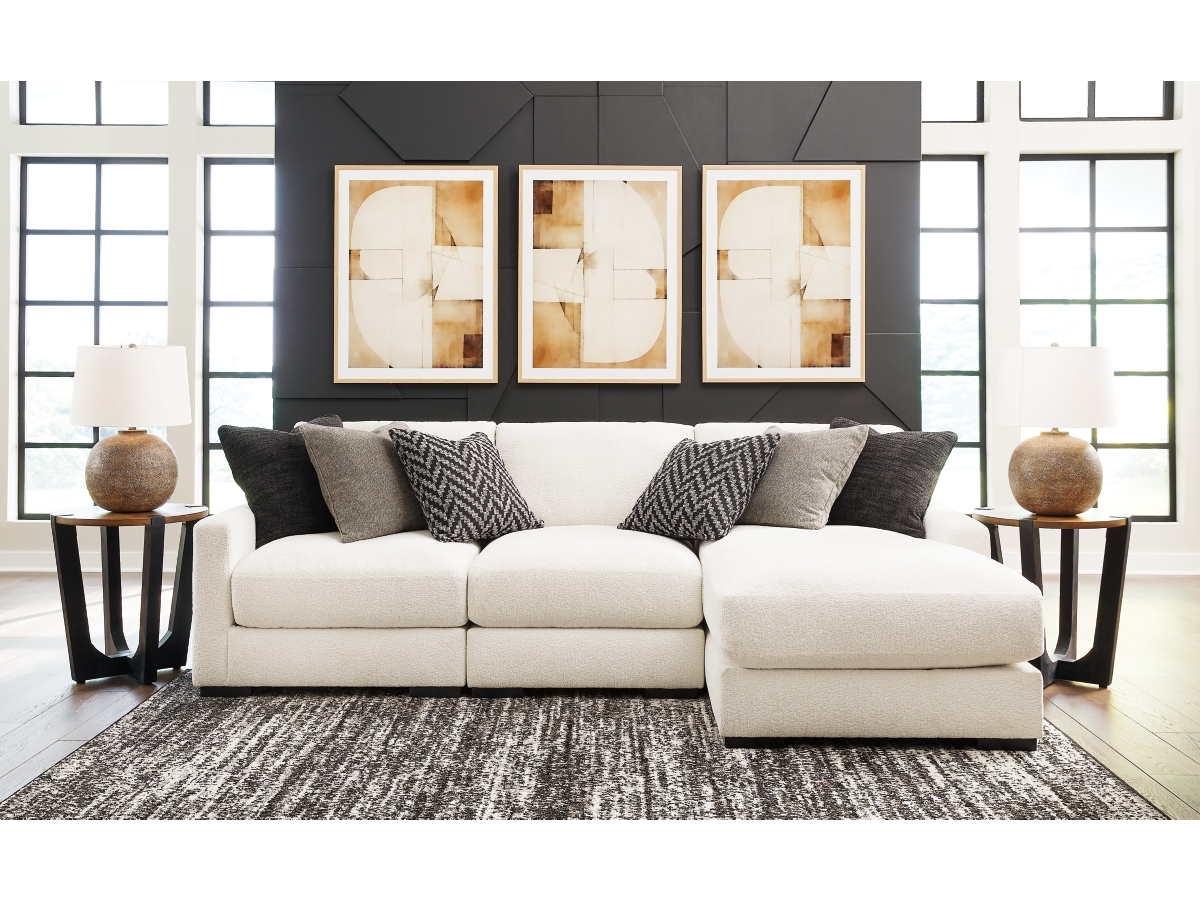 Elissa Court Performance Fabric Modular Sofa with Chaise