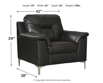 Tensas Chair, Black, large