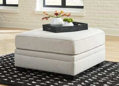 Huntsworth Oversized Accent Ottoman, Dove Gray