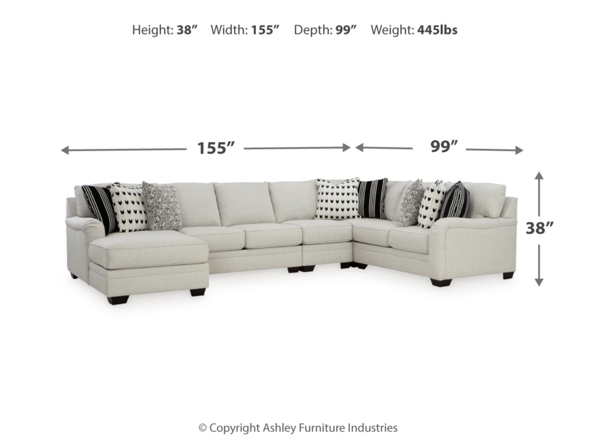 Huntsworth 5 Piece Sectional with Chaise