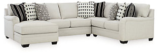 Huntsworth 4-Piece Sectional with Chaise, Dove Gray, large