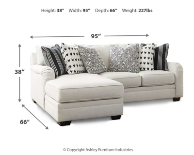 Huntsworth 2-Piece Sectional with Chaise, Dove Gray, large