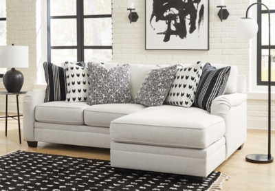 Huntsworth 2-Piece Sectional with Chaise, Dove Gray