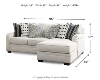 Huntsworth 2-Piece Sectional with Chaise, Dove Gray, large