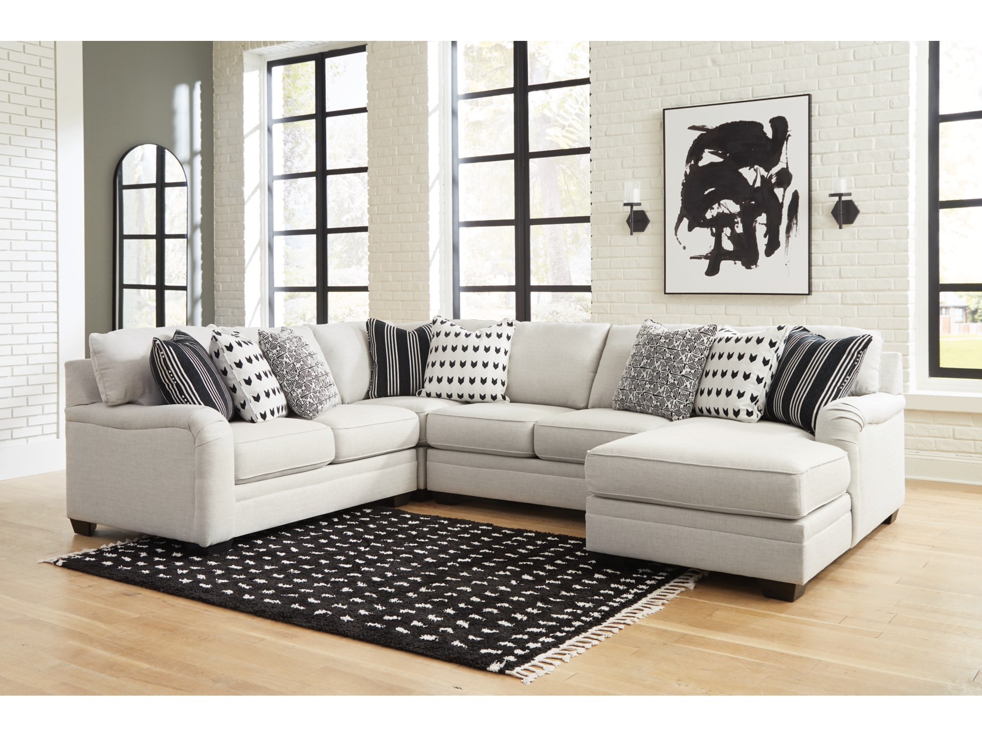 Image 1 of Huntsworth 4-Piece Sectional with Chaise