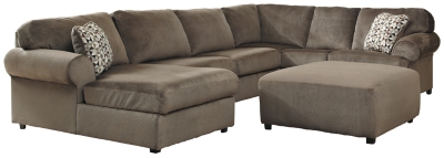 Jessa Place 3 Piece Sectional With Ottoman Ashley Furniture