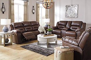 Stoneland Sofa, Loveseat and Recliner, Chocolate, rollover