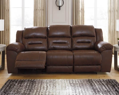 3990487 Stoneland Power Reclining Sofa, Chocolate sku 3990487