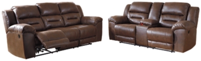 Stoneland Sofa and Loveseat, Chocolate, large