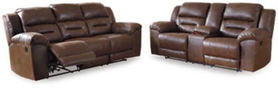 Stoneland Sofa and Loveseat, Chocolate, large