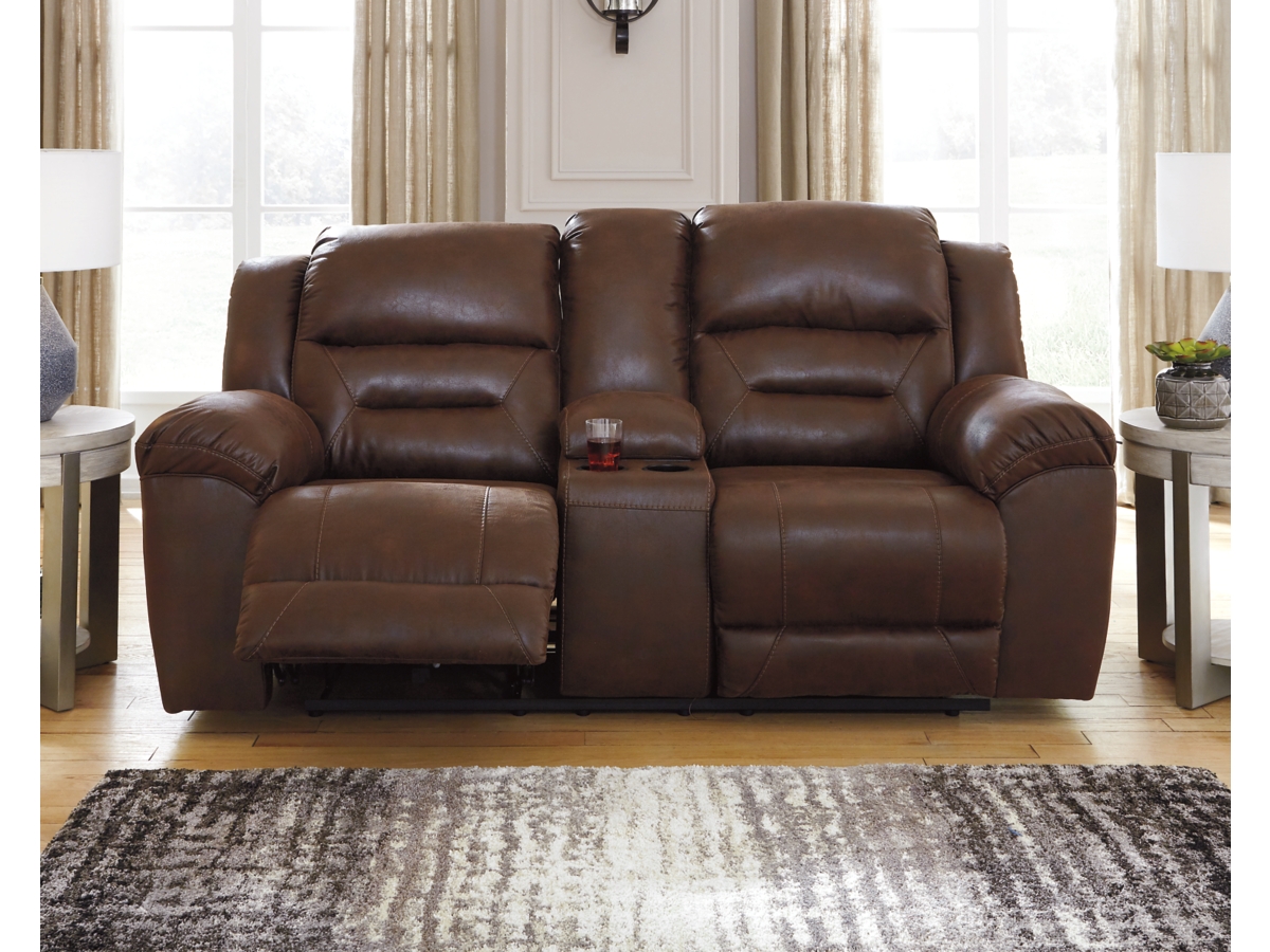 Ashley stoneland reclining console loveseat sale