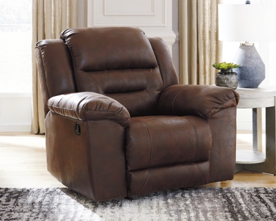 Stoneland Manual Rocker Recliner, Chocolate