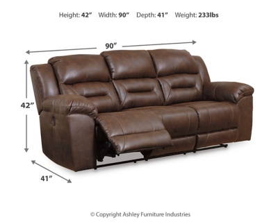 Stoneland Power Reclining Sofa Dimensions