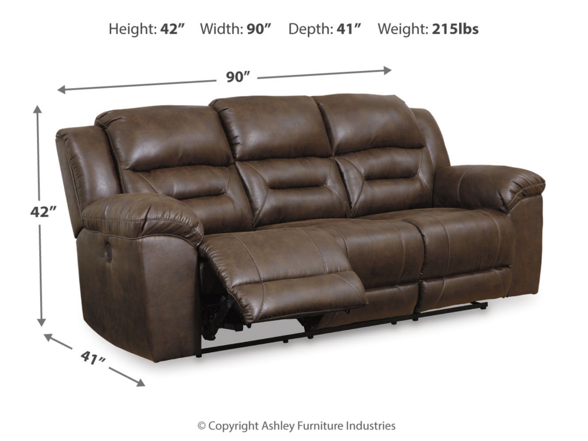 Stoneland reclining deals sofa fossil