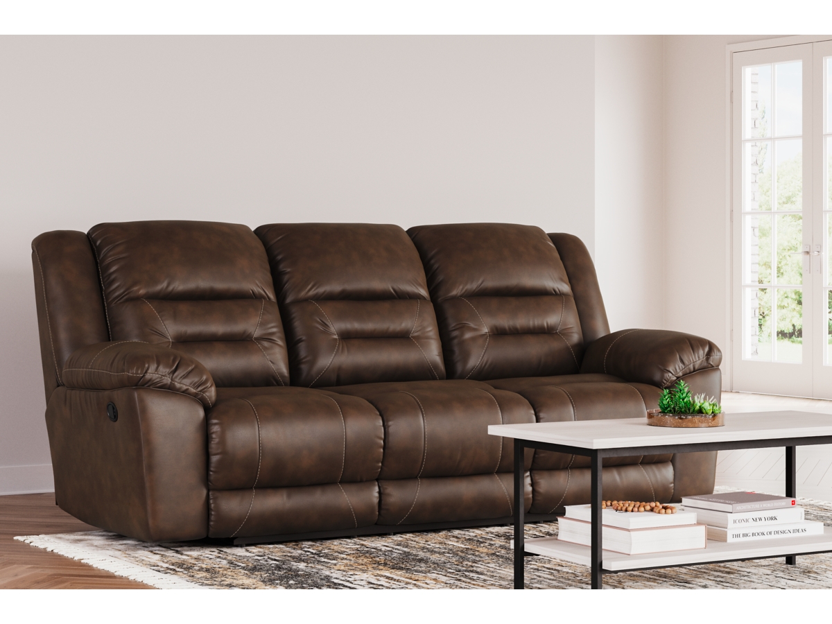 Ashley brown deals reclining sofa