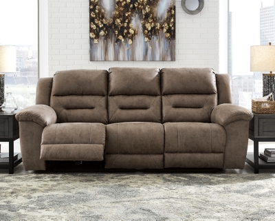 3990587 Stoneland Power Reclining Sofa, Fossil sku 3990587