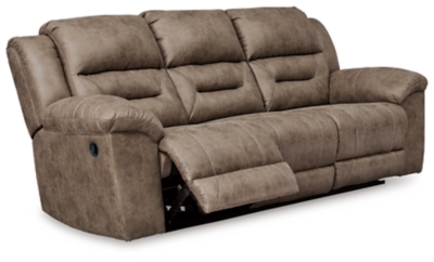 Ashley furniture discount grey reclining sofa