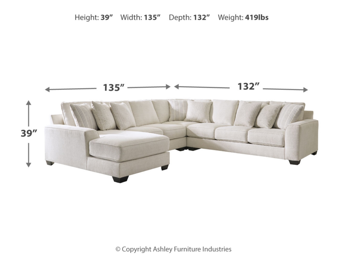 Lerenza 4-Piece Sectional with Chaise