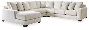 Lerenza 4-Piece Sectional with Chaise, Birch, large