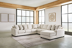 Lerenza 4-Piece Sectional with Chaise, Birch, rollover