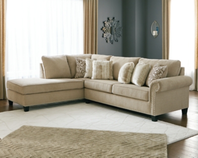 Dovemont 2-Piece Sectional with Chaise, Putty