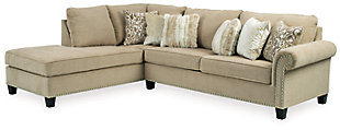 Dovemont 2-Piece Sectional with Chaise, Putty, large