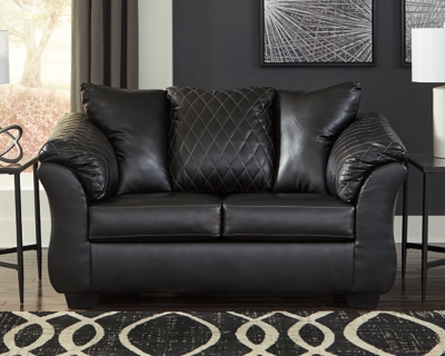 Betrillo Loveseat, Black, rollover