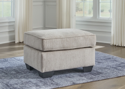 Cashton Ottoman, Ice, rollover
