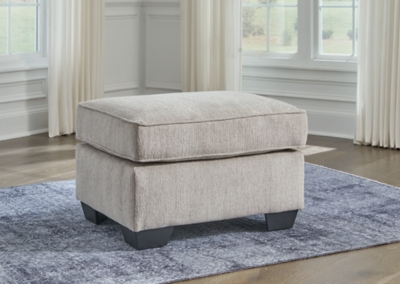 Cashton Ottoman, Ice, large