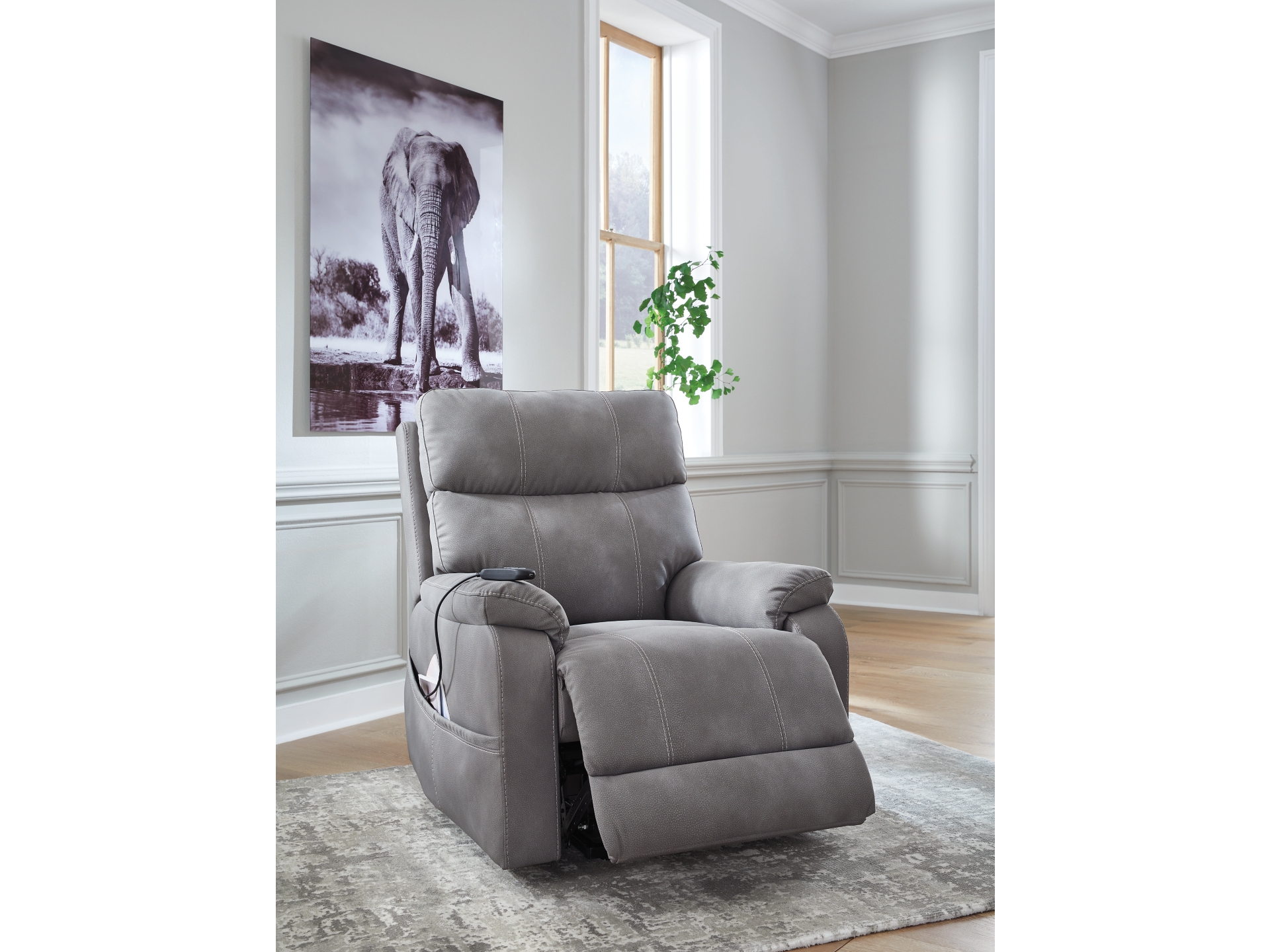 Image 1 of Next-Gen DuraPella Performance Fabric Power Lift Recliner