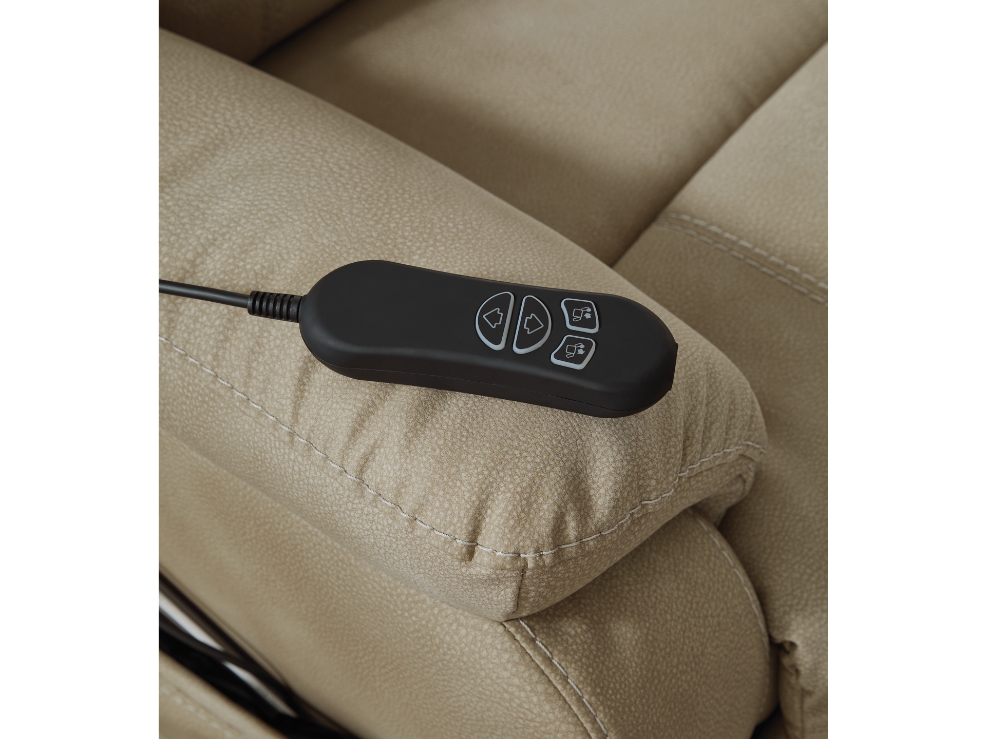 Image 1 of Next-Gen DuraPella Performance Fabric Power Lift Recliner sand