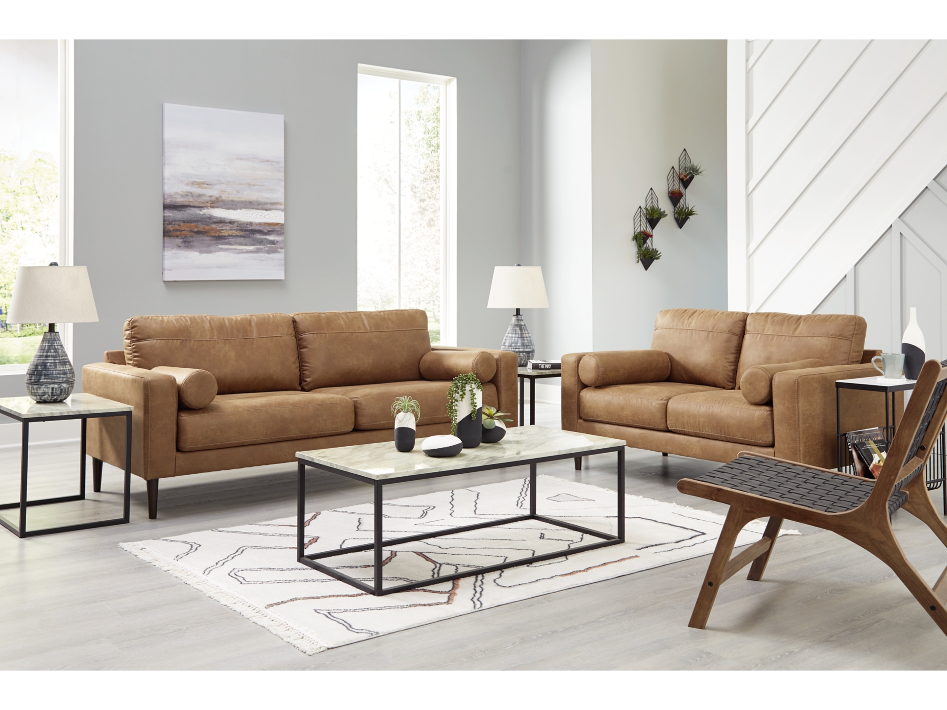 Telora Sofa and Loveseat-chair -ottoman 