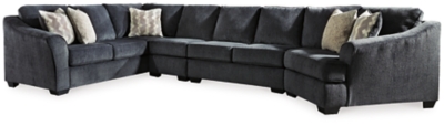 Eltmann 4-Piece Sectional with Cuddler, Slate, large