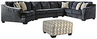 Eltmann 4-Piece Sectional with Ottoman, , large