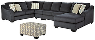 Eltmann 4-Piece Sectional with Ottoman, , large
