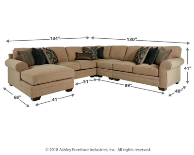 Amandine 5 Piece Sectional With Chaise Ashley Homestore