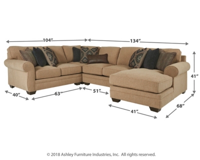 Amandine 4 Piece Sectional With Chaise Ashley Furniture Homestore