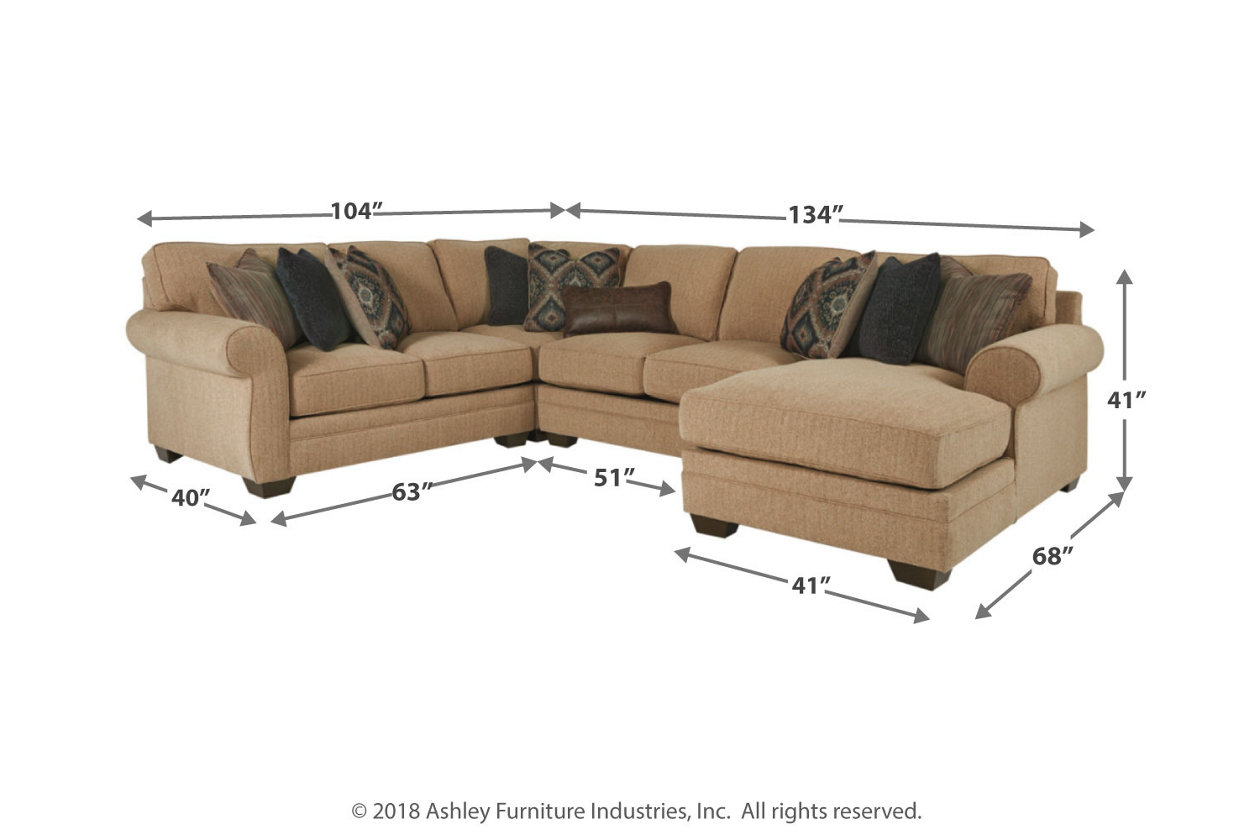 Amandine 4 Piece Sectional With Chaise Ashley Furniture Homestore