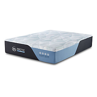 The Serta Arctic Premier Hybrid mattress is the perfect combination of all-night cooling and individualized support. Powered by Serta’s exclusive Reactex® technology, a unique three-part cooling system that pulls heat away from your body and deep into the mattress, so you sleep cool all night long. Underneath layers of premium memory foam, a layer of 2000 individual micro coils, and an advanced coil system work together to gently embrace and support every curve of your body. Reactex® System: Serta’s exclusive Reactex® System consists of three layers of cooling technology. Each cooling layer has more cooling capacity than the previous layer, so heat is pulled away from your body and deeper into the mattress. The result is cool, comfortable sleep all night long | Deep Reaction® Max Gel Memory Foam: This highly-dense memory foam has both cushioning and conforming qualities for comfortable deep-down support | CustomFit™ HD Memory Foam: Premium, high density memory foam conforms to your body for comfortable support all night long | Serta® Micro Hybrid Coil™: This is a unique layer of micro-coils designed to work in sync with the memory foam layers around it. As you lie down, these coils closely react to every contour of your body, aiding the transition between relaxing comfort and all-night support | 1025 Hybrid Support™ System with BestEdge® Foam Encasement: In this advanced innerspring system, individually wrapped coils work independently to conform to every curve of your body and provide durable support | If the cover has a zipper, DO NOT UNZIP. This is not intended to be removed. Warranty void if outer cover is unzipped any amount and/or removed | State recycling fee may apply | Made in the USA
