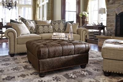 ilena oversized ottoman | ashley furniture homestore