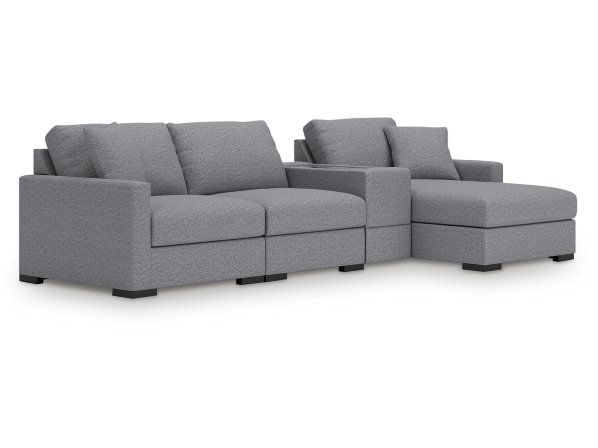 Modmax 4 Piece Modular Sectional with Storage Console Modmax 4 Piece Modular Sectional with Storage Console