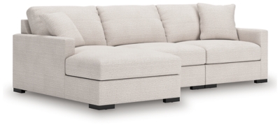 Omaha by Ashley 3-Piece Sectional with Chaise, Stone, large